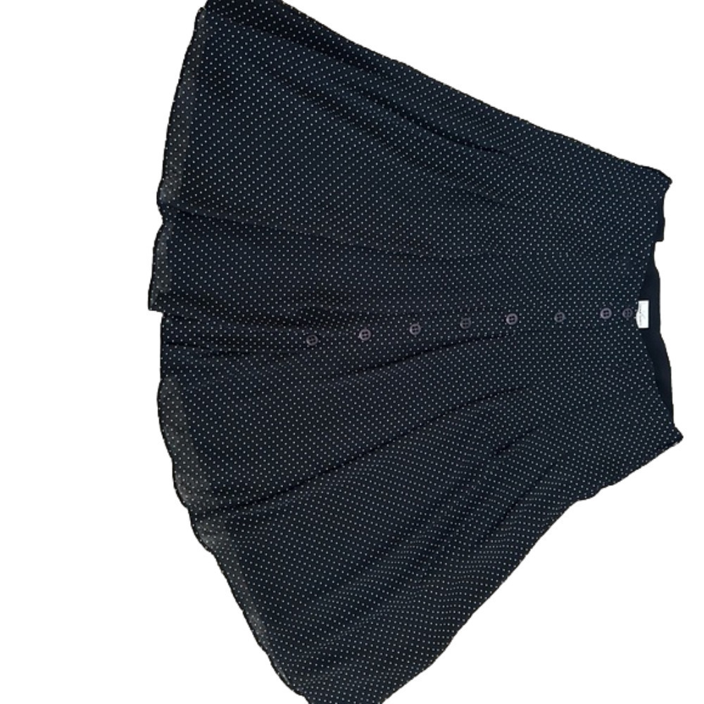 Emma James Polka Dot Fully Lined Button Front Skirt